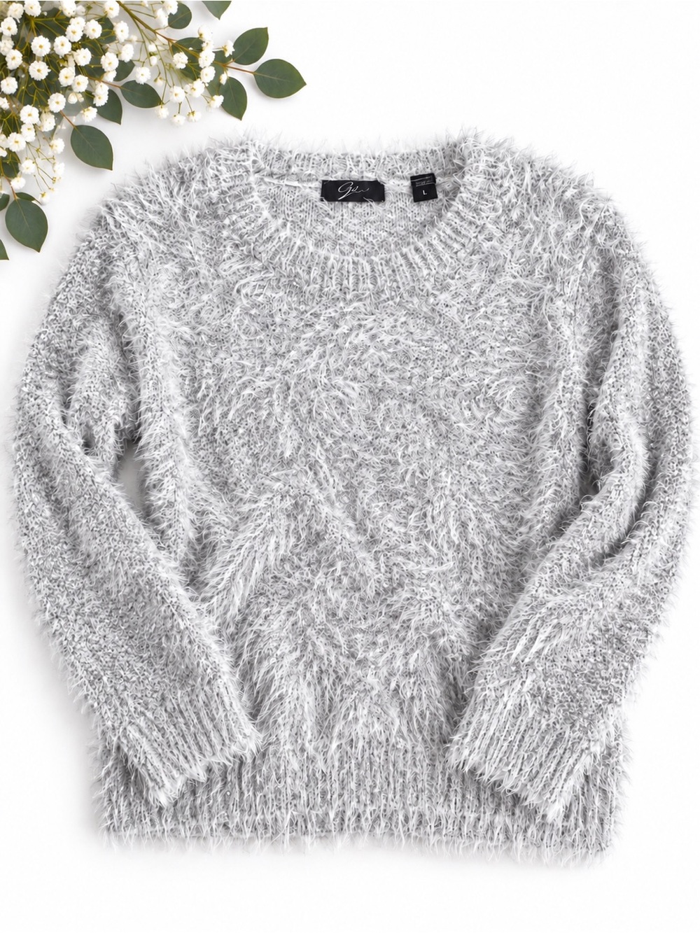 Boutique Fuzzy & Sequin Sweater - Picture 3 of 16